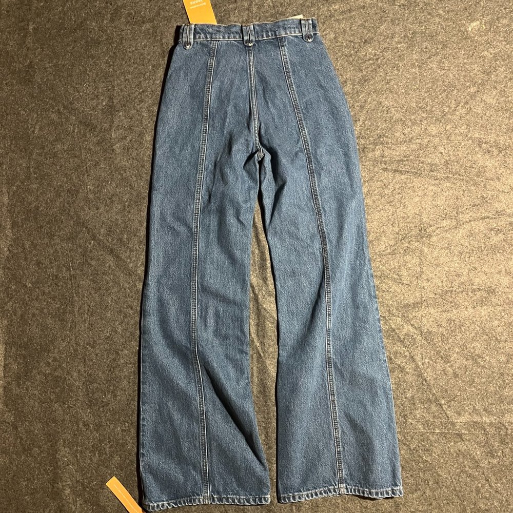 Reformation Leah Seamed High Rise Wide Leg Jean Size 25 - Picture 7 of 10